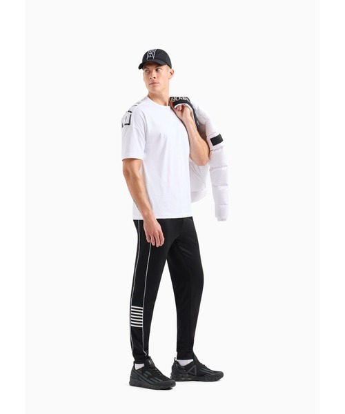 「EMPORIO ARMANI EA7」 半袖Tシャツ X-LARGE ブラック系その他 メンズ_画像4