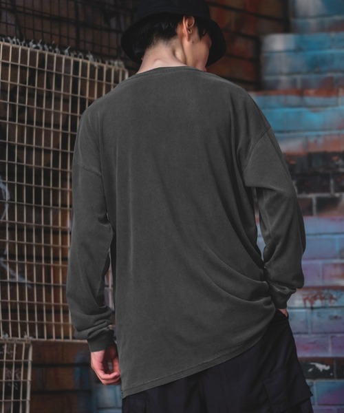 「SIDEWAY STANCE」 長袖Tシャツ LARGE グレー メンズ_画像3