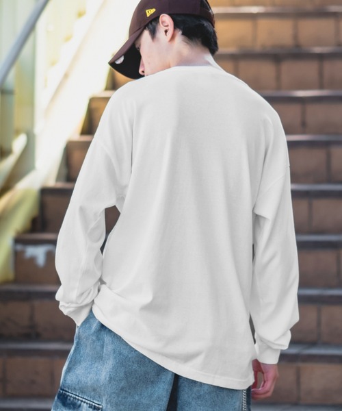 「SIDEWAY STANCE」 長袖Tシャツ LARGE グレー メンズ_画像6