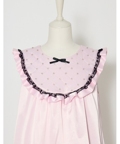 AVENCHUMU ワンピース Rhinestone quilting baby doll onepiece