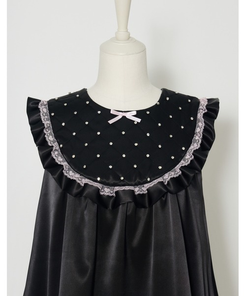 AVENCHUMU ワンピース Rhinestone quilting baby doll onepiece