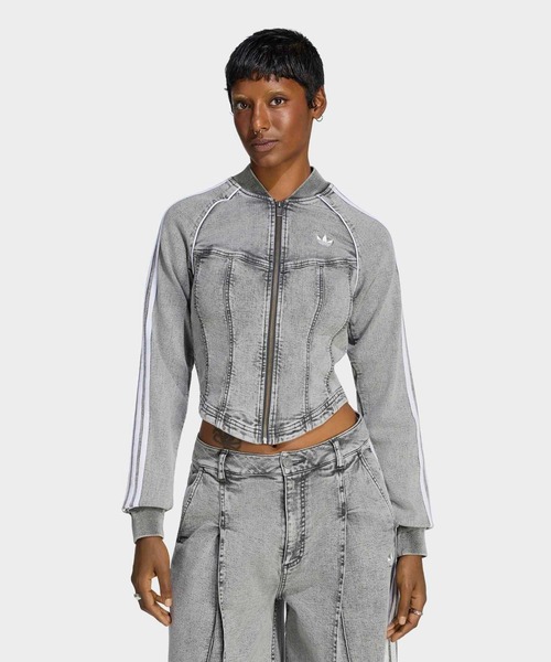 adidas（アディダス） ジャージ SST デニム コルセット トラックトップ