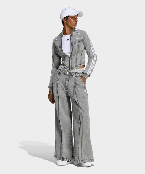 adidas（アディダス） ジャージ SST デニム コルセット トラックトップ