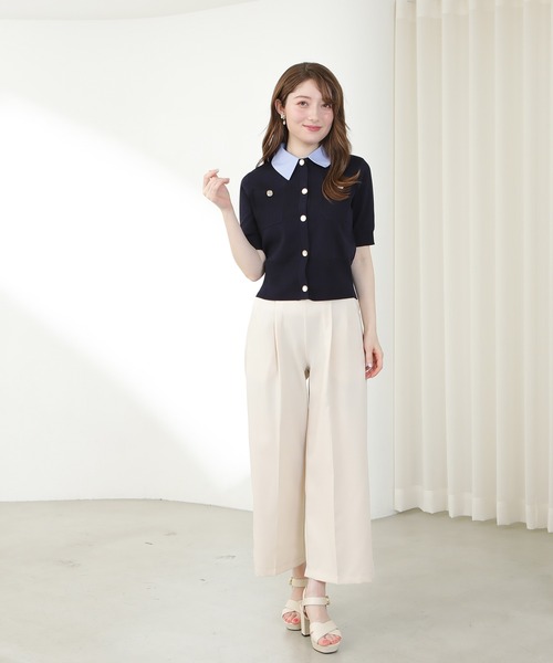 「ASTORIA ODIER」 ニットカーディガン MEDIUM ネイビー レディース_画像6