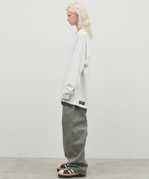 「AIVER」 長袖Tシャツ LARGE ブラック メンズ_画像4