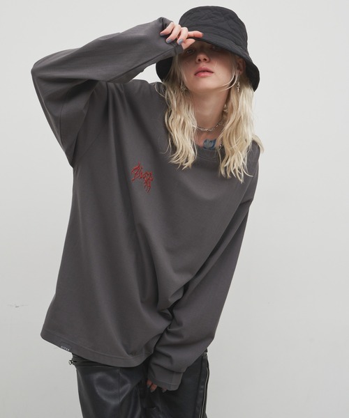 「AIVER」 長袖Tシャツ LARGE ブラック メンズ_画像5
