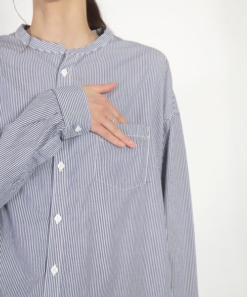 ✨新品✨D.M.G. ディーエムジー T/Cタイプライター シャツワンピース D.M.G / ディーエムジー] タイプライターチェック ラウンド