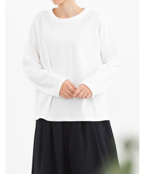 tシャツ USコットンオーバーサイズロングTシャツ レディース