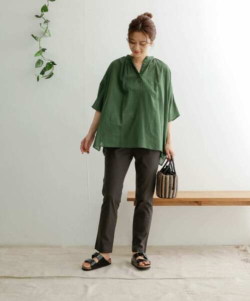 URBAN RESEARCH DOORS シャツ ブラウス コットンボイル