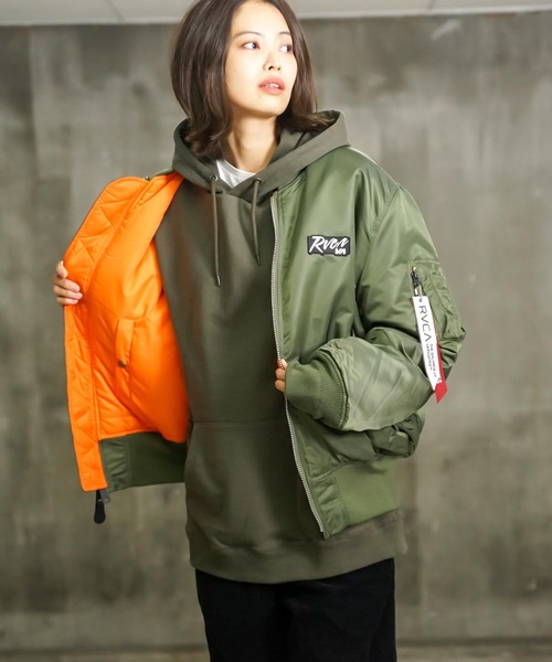 ジャケット ブルゾン RVCA メンズ BACK RVCA MA-1 ジャケット/ルーカ 