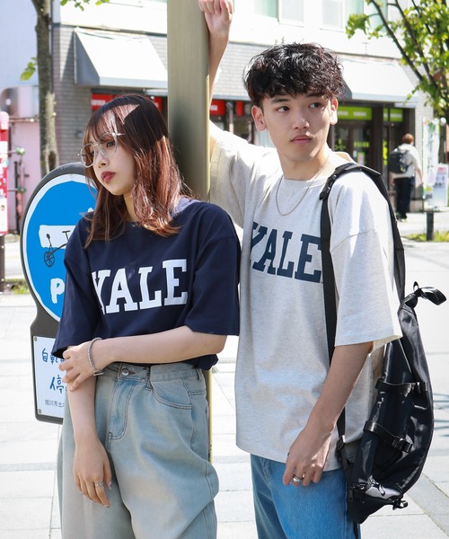ZIP FIVE tシャツ 「YALE」 カレッジロゴ プリント ビッグ