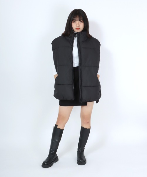 ちぃちぃ　レディース　ダウンベスト　カシミヤ混　FEBEDUE 40 Amazon | [デュベティカ] レディース シャイニーナイロン
