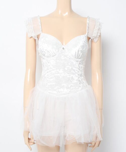 水着 ベロアシフォンチュールワンピース レディース : ZOZOTOWN Yahoo