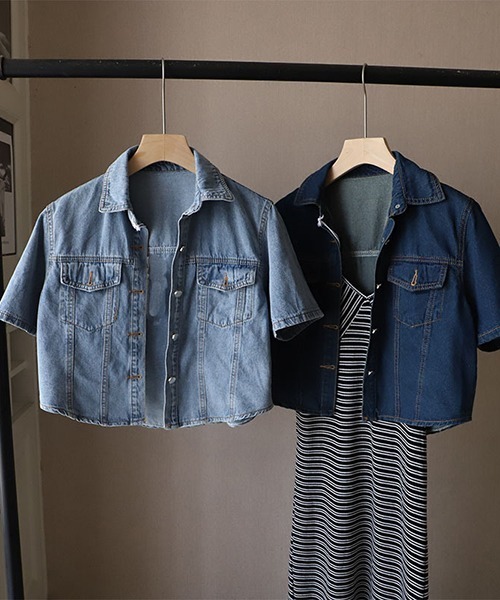 LILY BROWN｜ショートデニムジャケット | Rakuten Fashion(楽天