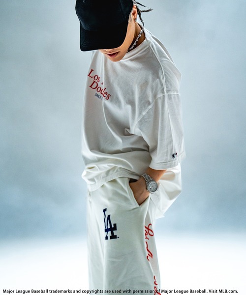 tシャツ 「MLB」フロッキープリントTシャツ レディース メンズ BACK TO THE FIELD tシャツ 「MLB」フロッキープリントTシャツ