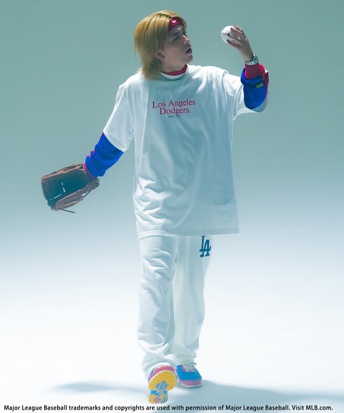 tシャツ 「MLB」フロッキープリントTシャツ レディース メンズ Champion tシャツ 「別注」 「Champion」 9.4oz フロッキー