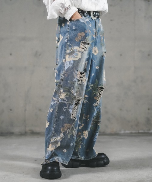 D&G フラワーパターン ショートパンツ N°21 - FLORAL DESIGN SHORT PANTS / フローラルデザイン