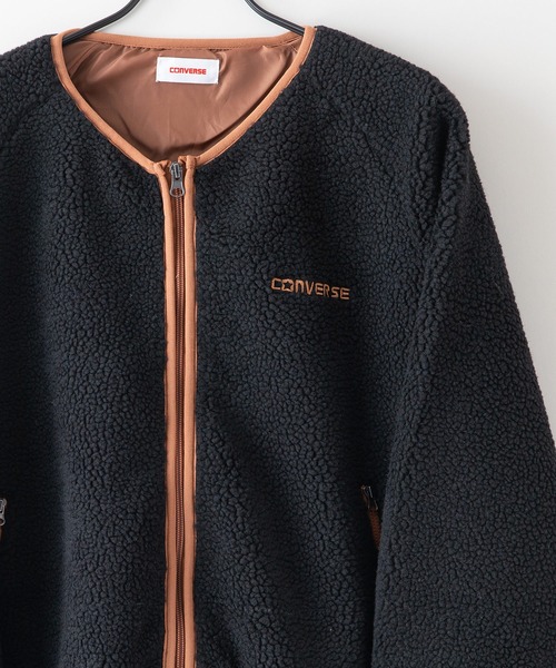 ニット セーター 「CONVERSE/コンバース」　シープボア袖ボリュームシャツ レディース