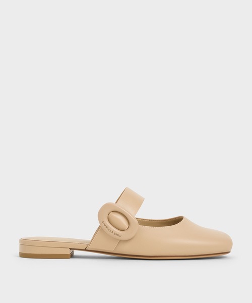 Charles & Keith 花柄ミュール CHARLES ＆ KEITH（チャールズ&キース） サンダル ミュール オーバル