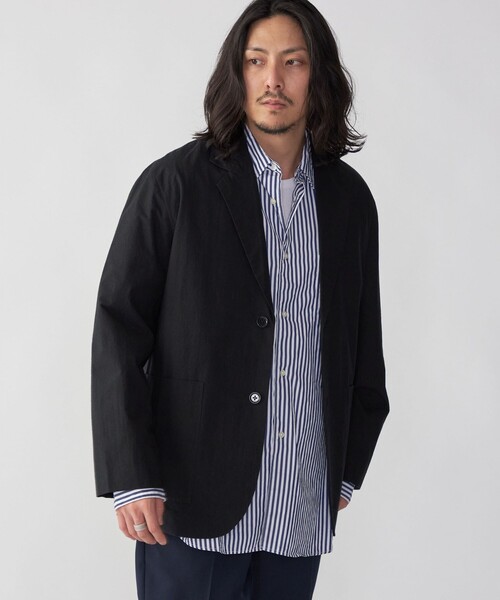 ★極美品 SHIPS 春夏 高級コットン 44 テーラードジャケット SHIPS（シップス） ジャケット テーラードジャケット SHIPS: コットン