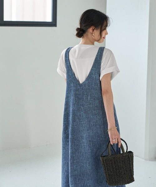 STYLE DELI ジャンパースカート 「LUXE」サマーツイード