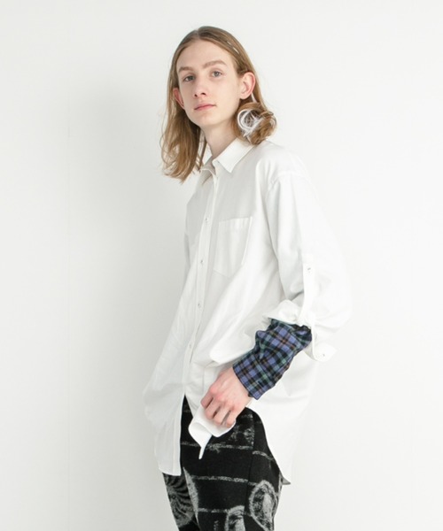 STOF シャツ STOF/ストフ/Layer Sleeve Shirt メンズ : ZOZOTOWN Yahoo 