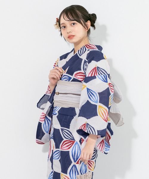 夏を彩る季節レディース浴衣2点セット セール】夏を彩るレディース浴衣2点セット （浴衣＋帯）（浴衣
