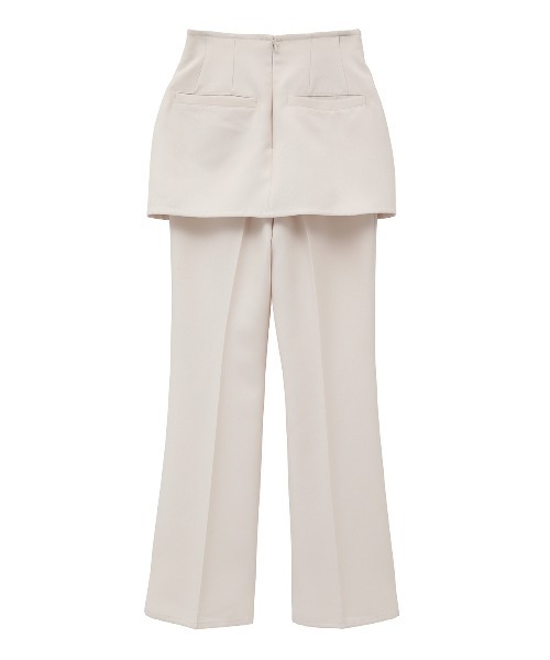 CLANE（クラネ） パンツ ZIP SKIRT LAYERED FLARE PANTS レディース