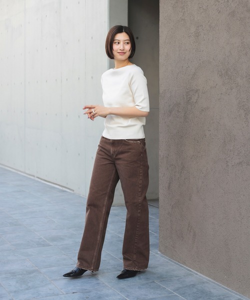 定価19800円❤️Demi-Luxe BEAMS オーバー クルーネックニット Demi-Luxe BEAMS（デミルクス ビームス） ニット セーター シンプル