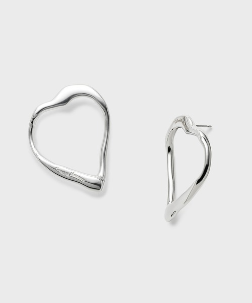 ピアス シルバーハートピアス レディースの画像