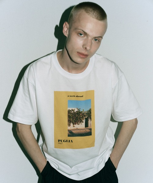 アダムTシャツ ADAM ET ROPE'（アダムエロペ） tシャツ 「A Week Abroad for ADAM ET