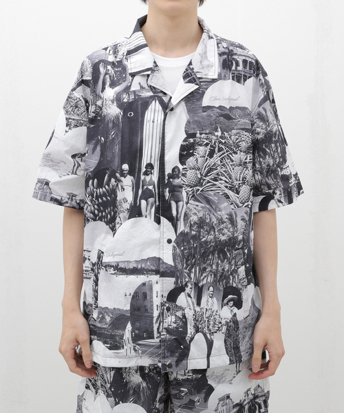 Cloveru アロハシャツ URBAN  SOCIETY タグ付き Cloveru（クローバル） シャツ ブラウス URBAN 2WAY PICTURE SHIRTS