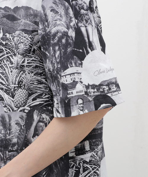 Cloveru（クローバル） シャツ 半袖 URBAN 2WAY PICTURE SHIRTS メンズ