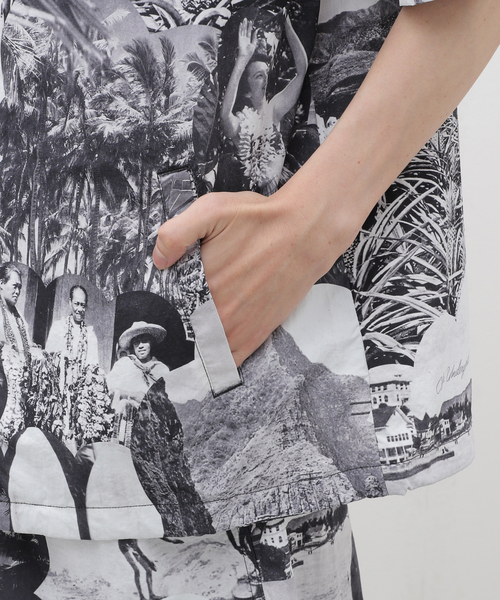 Cloveru（クローバル） シャツ 半袖 URBAN 2WAY PICTURE SHIRTS メンズ