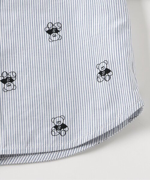 apres les cours ブラウス シャツ tiny bear 2柄シャツ キッズ