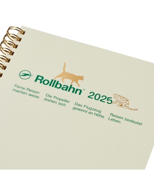 Rollbahn 手帳 「手帳 2025年版／2024年10月始まり」ロルバーン
