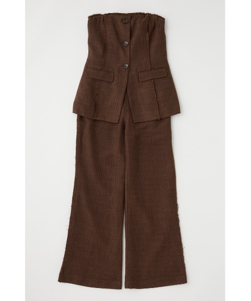 MOUSSY（マウジー） オールインワン TAILORED BARE TOP オールインワン  