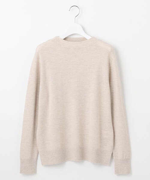 ニット セーター 「洗える」SOFT TOUCH WOOL 立ち襟 レディース