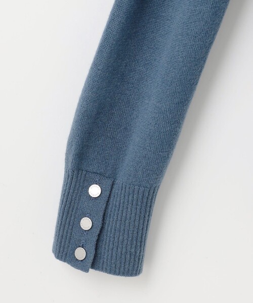 ニット セーター 「洗える」SOFT TOUCH WOOL 立ち襟 レディース