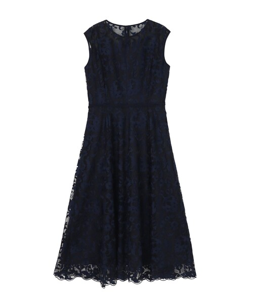 ANAYI（アナイ） ドレス ホップフラワーレースフレアワンピース
