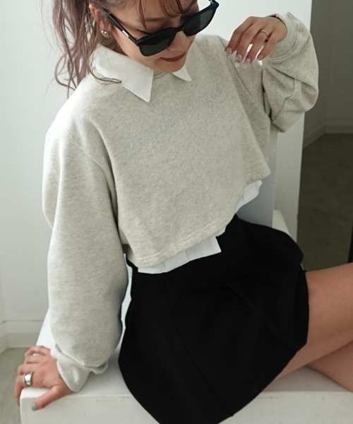 mayu☆ INTER FACTORY トレーナー スウェット mayu - ラインストーン
