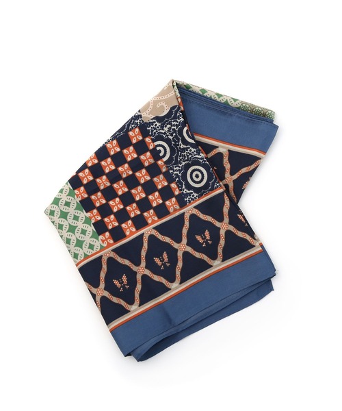 colleca la（コレカラ） スカーフ バンダナ パッチワーク柄スカーフ