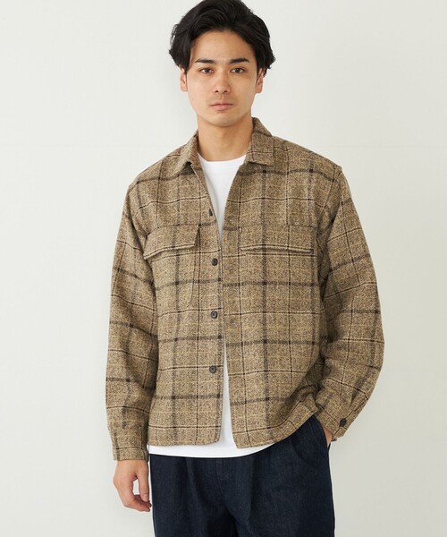 WIND AND SEACPO Shirt Jacket CPOシャツジャケット SHIPS Colors シャツ Colors:「洗濯機可能」チェック柄 CPO