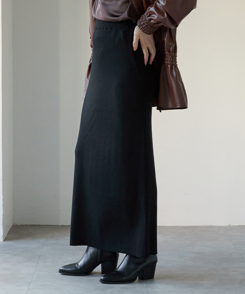 VERMEIL par iena ラメ混スムーススカート 