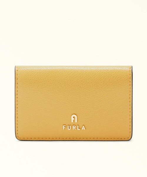 値下げ半額以下★FURLA ゴールド ケース FURLA（フルラ） 名刺入れ カメリア (Furla Camelia) カードケース S