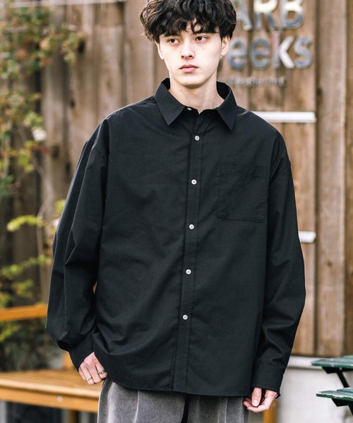 Rocky Monroe シャツ オーバーサイズ 無地 チェック柄 ストライプ柄