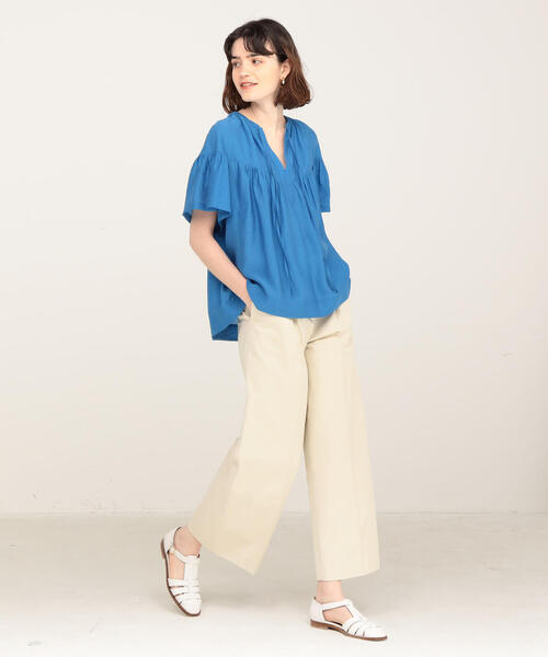 Ballsey 新品ピンク レース 半袖トップス　36 TOMORROWLAND 「TOMORROWLAND」 「BALLSEY」半袖ブラウス 36