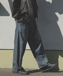 fashiru カーブデニムパンツ curve denim pants/2color/2size（setup対応） | F A S