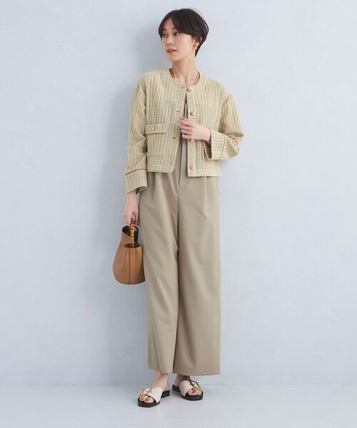 green label relaxing 「green relaxing」 ノーカラージャケット