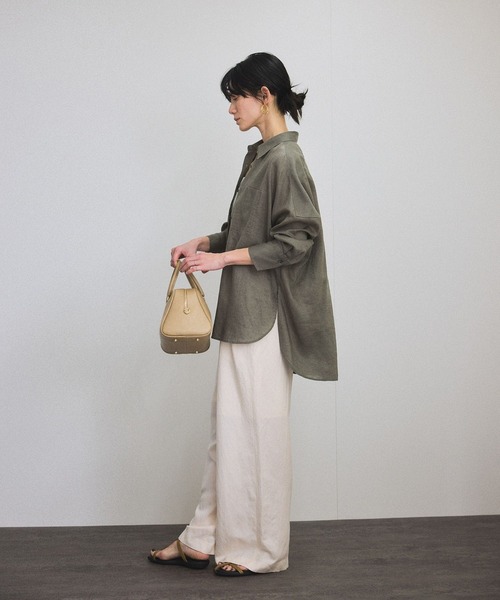 SALON adam et rope'（サロン アダム エ ロペ） リネンシャツ ブラウス